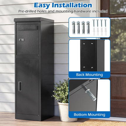 Goplus 12.5" x 16.5" x 43.5" Package Delivery Boexes for Outside