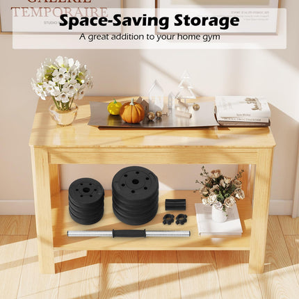 Goplus Adjustable Dumbbells, 3 in 1 Convertible 66 LBS Free Weights with Connectors