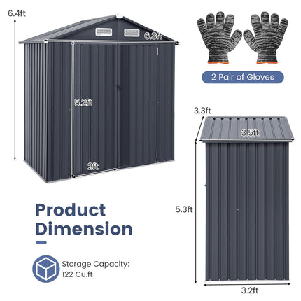 Goplus Outdoor Storage Shed
