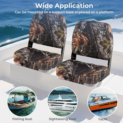 Goplus 2 Packs Boat Seats Thickened Sponge Padding