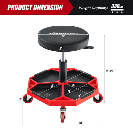 Goplus Rolling Mechanic Stool