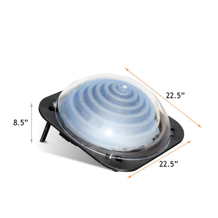 Goplus Solar Dome Swimming Pool Heater Above Ground, Pool Solar Heater