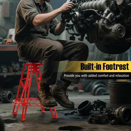 Goplus 400 LBS Meachanic Chair with 3" Thick Padded Seat for Work Shop Auto Repair