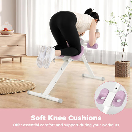 Goplus Foldable Ab Workout Equipment with Knee Protection