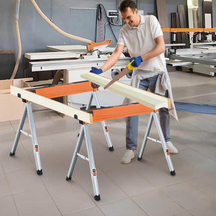 Goplus 2 Pack Folding Saw Horses