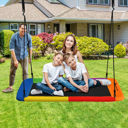 Goplus 700LBS 60 Inch Giant Platform Tree Swing for Kids and Adults - GoplusUS