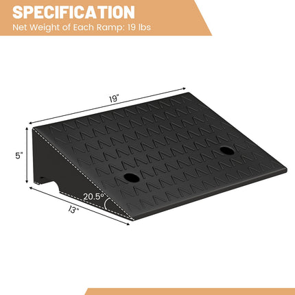 Goplus Curb Ramp 2 Pack