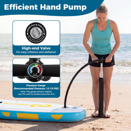 Goplus 11FT Inflatable Stand Up Paddle Board with Accessory Pack
