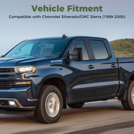 Goplus Tow Mirrors for 1999-2006 Chevy Silverado GMC Sierra 1500 2500HD 3500HD