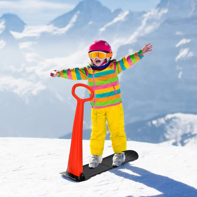 Goplus Ski Scooter Fold-up Snowboard, Snow Scooter W/ Grip Handle - GoplusUS