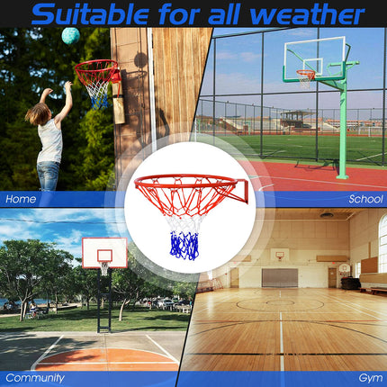 Goplus Replacement Basketball Rim Net, 18inch Portable Basketball Hoop