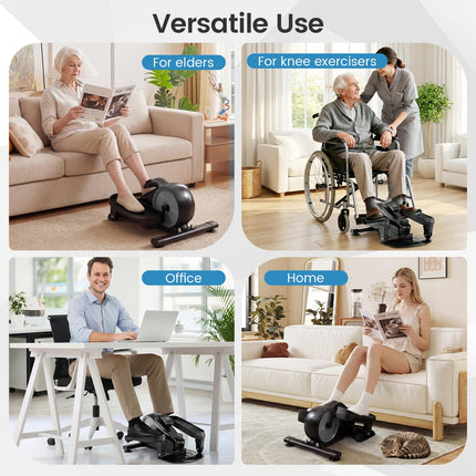 Goplus Under Desk Elliptical Pedal Exerciser w/Forward & Reverse Direction