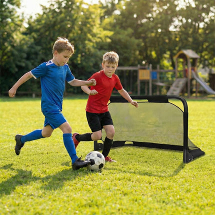 Goplus 3 x 2 FT Portable Pop-up Football Training Equipment with Net & Ground Stakes