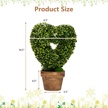 Goplus 4 Pack Artificial Boxwood Topiary Trees - GoplusUS