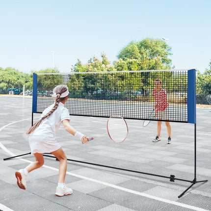 Goplus Portable Badminton Net Set, 10FT Volleyball Pickleball Net