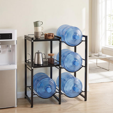 Goplus 18.9 L Water Jug Holder for 4 Bottles | Heavy-duty Water Jug Rack