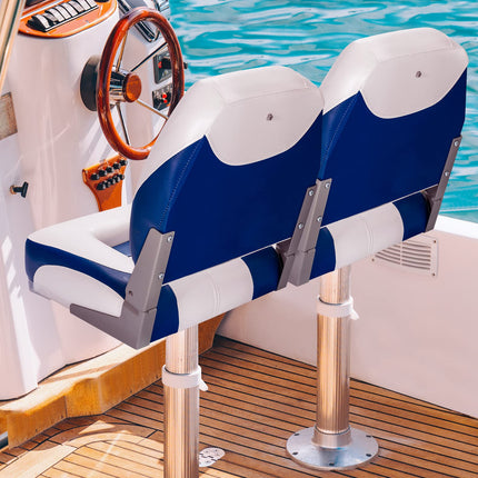 Folding Boat Seats, Low-Back Boat Seat, 2 Packs - GoplusUS
