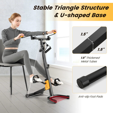 Goplus Foldable Pedal Exerciser for Seniors