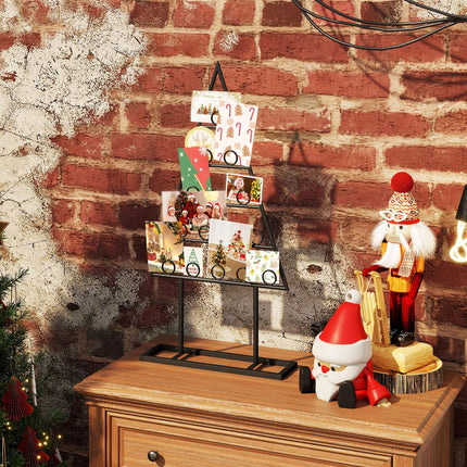 Goplus 2 Pack Christmas Tree Photo Holder with 36 Round Clips