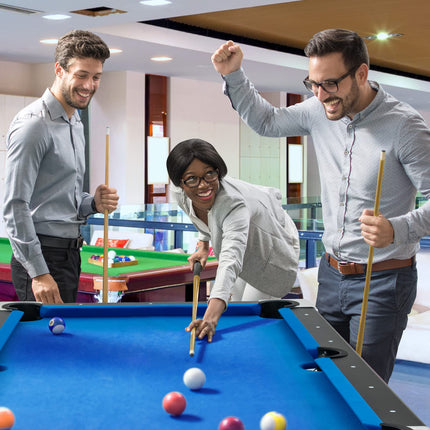 6 FT Folding Pool Table, 76 Inch Portable Billiard Tables for Adults, Full Accessory Kit - GoplusUS