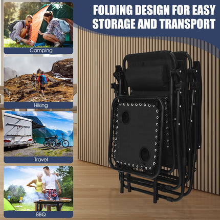 Goplus Zero Gravity Chair Set
