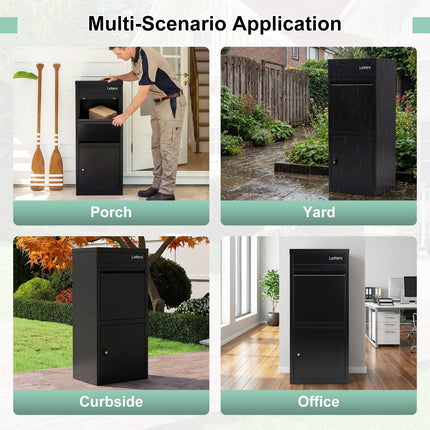 Goplus Package Delivery Boexes for Home Office (16" x 15" x 40.5")