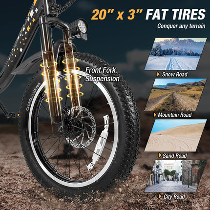 goplus electric bicycle Goplus Electric Bicycle for Adults, Folding Ebike w/20 Fat Tires, 750W – GoplusCA