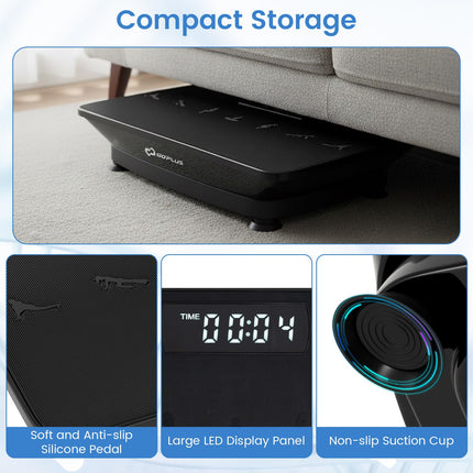 Goplus Vibration Plate Exercise Machine, Vibrating Platform w/Gravity Sensor