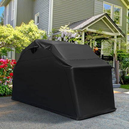 Goplus Motorcycle Shed, Waterproof Motorcycle Garage with 600D Oxford Fabric