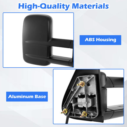 Goplus Tow Mirrors for 2003-2006 Chevy Silverado GMC Sierra Avalanche Suburban Tahoe Yukon XL