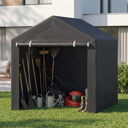 Goplus 7.2 x 5.2 FT/6 x 4 FT/5 x 3 FT Heavy-Duty Portable Storage Shed