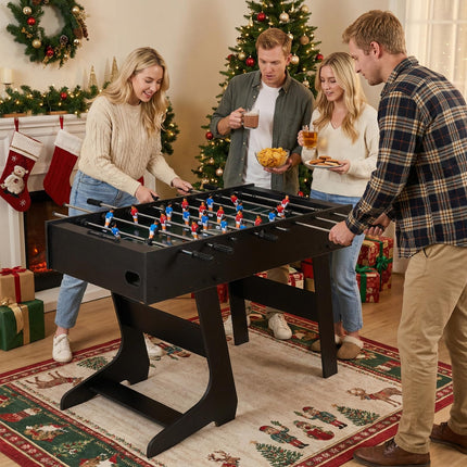 Goplus 48inch Full Competition Size Freestanding Soccer Game Table with 22 Players & 2 Balls