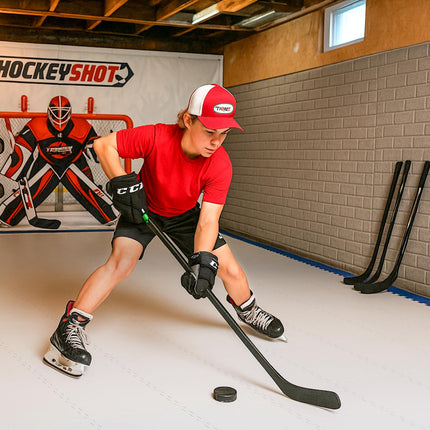 Goplus Hockey Flooring Tiles for Training | Skateable Board Artificial Ice Mat for Indoor Outdoor