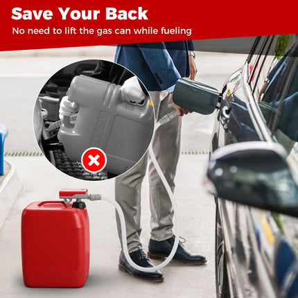 Goplus Power Battery Fuel Pump with Adjustable Flow Nozzle