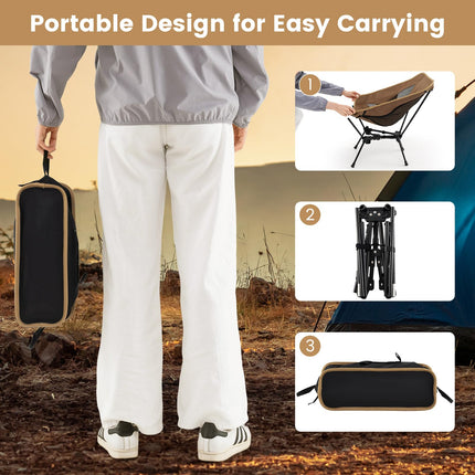 Goplus Ultralight Folding Backpacking Chair for Adults with Aluminum Frame