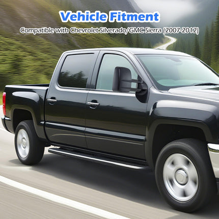Goplus Tow Mirrors for 2007-2012 Chevy Silverado GMC Sierra 1500/2500/3500 Yukon