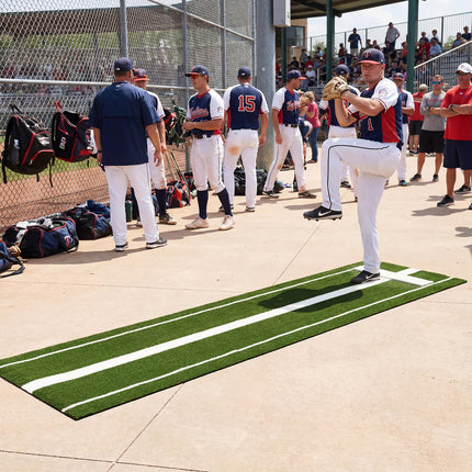 Goplus 10 x 3 FT Baseball Training Aid with Pitching Mound for Indoor Outdoor Practice