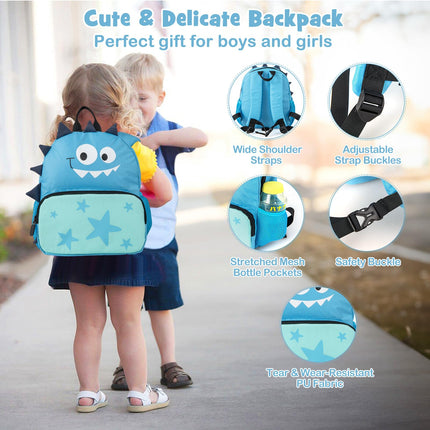 Goplus 2 PCS Kid Luggage Set | 18” Ride on Suitcase & 12” Backpack