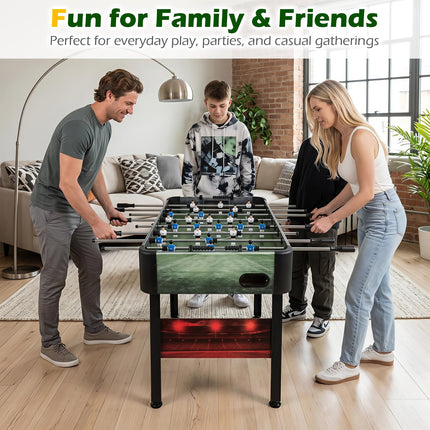 Goplus 54 Inch Full Size Foosball Table with 2 Balls 22 Players & Ergonomic Handles