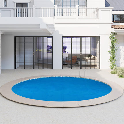 Goplus Round Pool Cover with Carrying Bag for In-Ground and Above-Ground Swimming Pools
