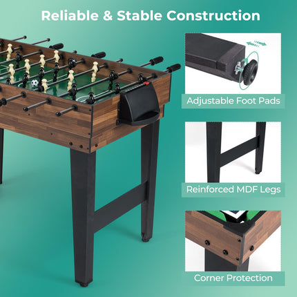 Goplus 10-in-1 Multi Game Table Set | Adult Size Combination Game Table