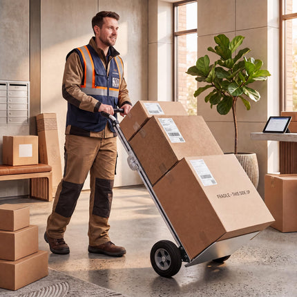 Goplus Heavy-Duty Folding Hand Truck | 600 LBS Aluminum Dolly Cart