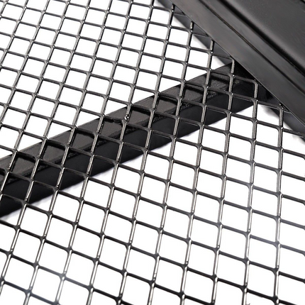 Goplus Universal ATV Front Cargo Basket and Rear Drop Rack Set Luggage Carrier Steel Mesh Surface - GoplusUS