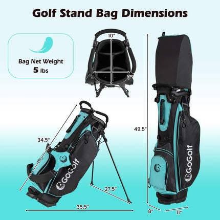 Goplus 12 Pieces Right Hand Complete Golf Club Set for Women with Golf Stand Bag