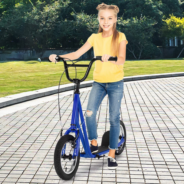 Youth Kick Scooter, Adults Kick Scooter W/ Carbon Steel Frame