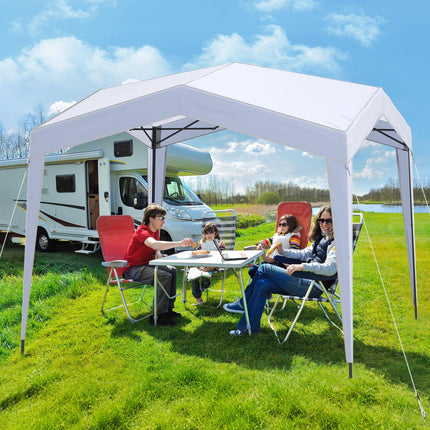Goplus 10 x 10 FT Outdoor Pop up Canopy Tent with Sidewalls & Netting Removable