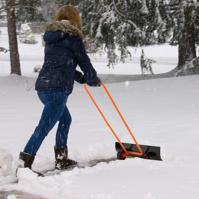 Goplus 30" Snow Shovel with Wheels