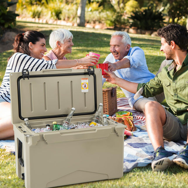 Goplus Hard Cooler Insulated Large Ice Chest with Portable Handles
