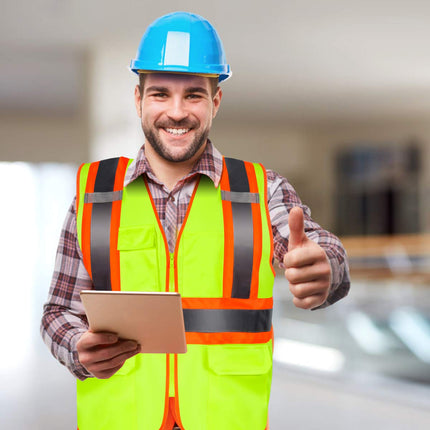 10 Pack Safety Vest, High Visibility Reflective Security Vest Construction Vest - GoplusUS