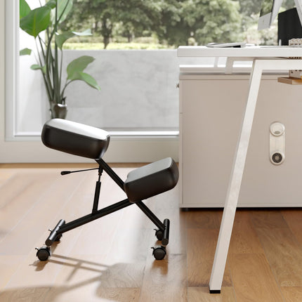 Goplus Kneeling Chair w/Adjustable Height & Thickened Sponge Cushion